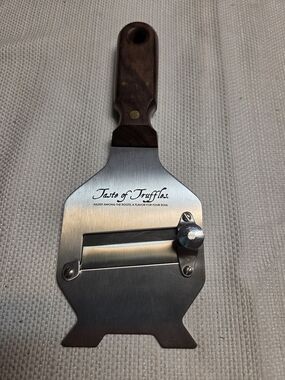 Stainless Steel Truffle - Cheese Shaver with Wood Handle - Brown